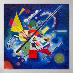 Poster Peinture bleue Wassily Kandinsky