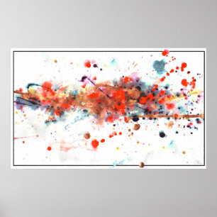 Poster Peinture brouillée