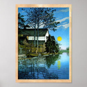 Poster Peinture classique de paysage de japanee oriental