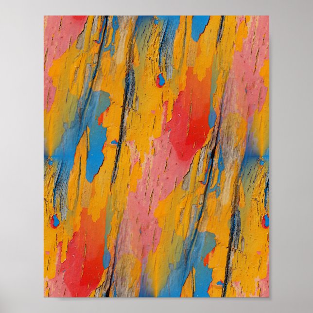 Poster Peinture colorée (Devant)