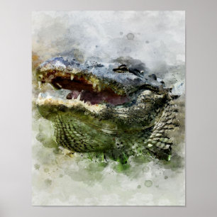 Poster Peinture d'alligator en Floride