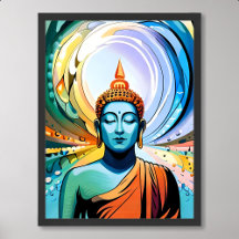 Peinture de bouddha Art pour la méditation et la p