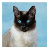 Peinture de chats de Siamese - Cute Original Cat A