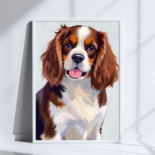 Poster Peinture de chien Cocker Spaniel