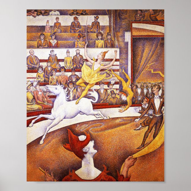 Poster Peinture de cirque par Georges Seurat (Devant)