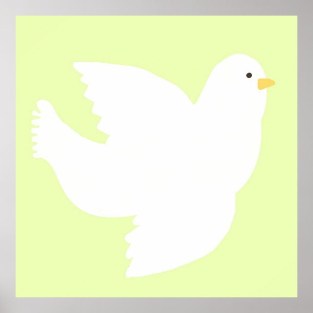 Poster peinture de colombe (Devant)