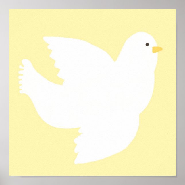Poster peinture de colombe (Devant)