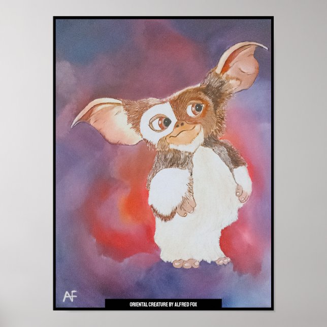 Poster Peinture de créature orientale par Alfred Fox (Devant)