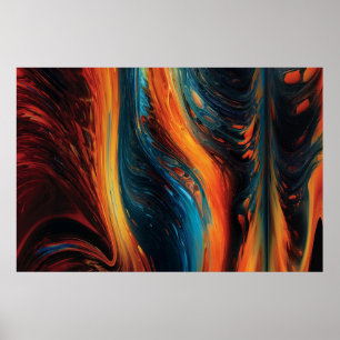 Poster Peinture de feu