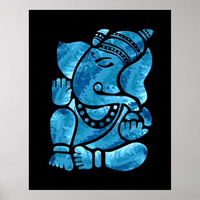 Poster Peinture de Ganesha (Devant)