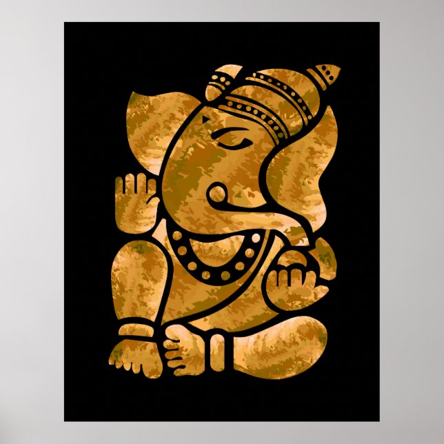 Poster Peinture de Ganesha (Devant)