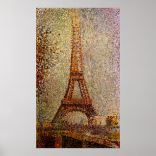 Poster Peinture de Georges Seurat : Tour Eiffel (1889)
