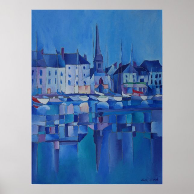 Poster Peinture de Honfleur - Normandie, France (Devant)