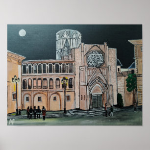 Poster Peinture de la cathédrale Sainte-Marie par Alfred