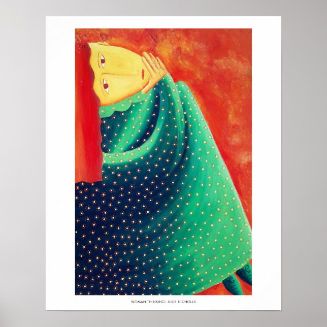 Poster Peinture de la femme Art contemporain Imprimer (Devant)