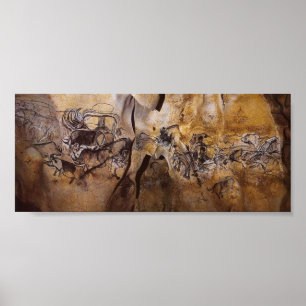 Poster Peinture de la grotte Chauvet