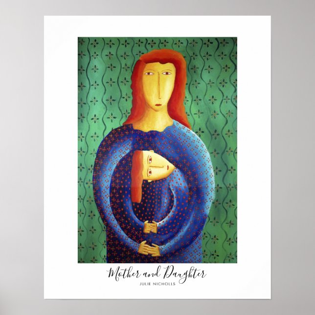 Poster Peinture de la mère et de la fille (Devant)