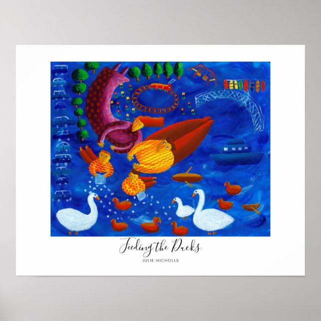 Poster Peinture de l'Alimentation des Canards (Devant)