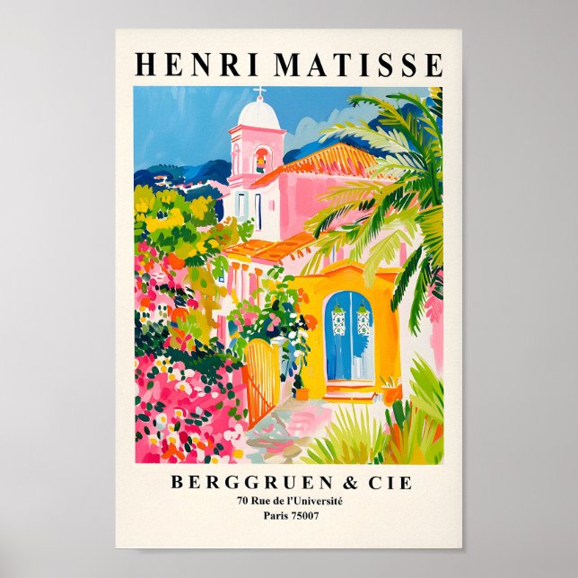Poster Peinture De L'Église Inspiré Par Henri Matisse, Ch (Devant)