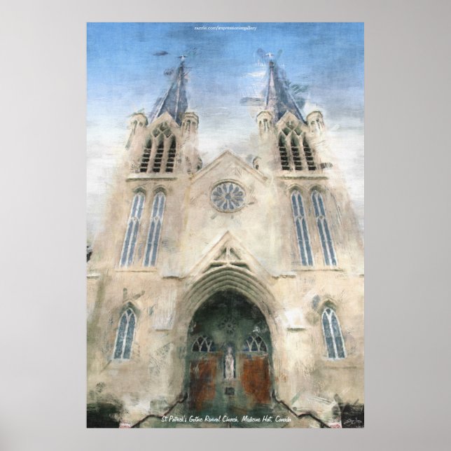 Poster Peinture de l'église St Patrick de la renaissance  (Devant)