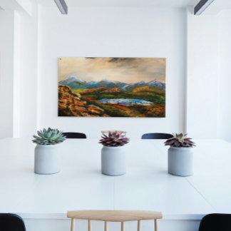 Poster Peinture de paysage "Rocky Heights"