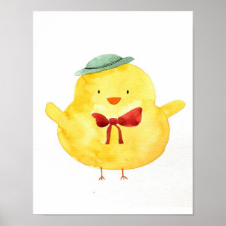 Poster Peinture de poulet | Galerie encadrée
