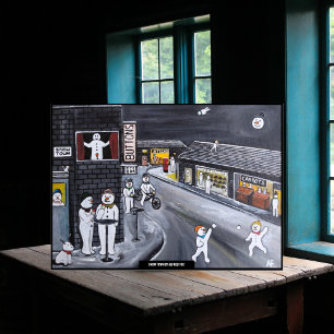 Poster Peinture de Snow Town par Alfred Fox