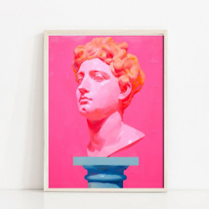 Poster Peinture de statue abstraite contemporaine, Pi abs
