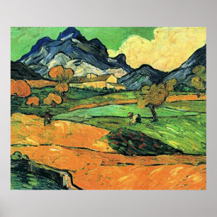 Poster Peinture de Van Gogh, Mont Gaussier,