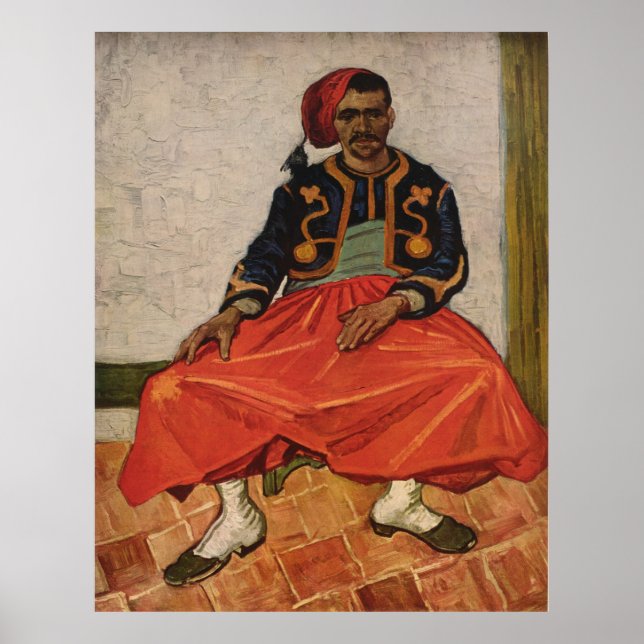 Poster Peinture de Vincent van Gogh "Le Zouave" (1888) (Devant)
