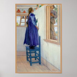 Poster Peinture décorative Suzanne sur mur