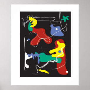 Poster Peinture d'égouttement