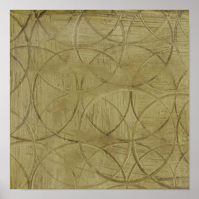 Poster Peinture des cercles liés par Jennifer Goldberger (Devant)