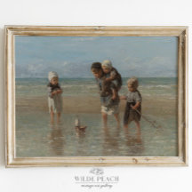 Poster Peinture des enfants de l'océan Atlantique