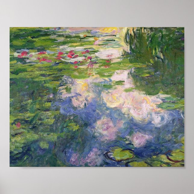 Poster Peinture des nénuphars de Claude Monet (Devant)