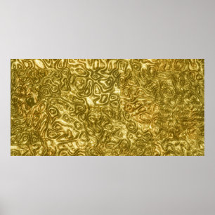 Poster Peinture d'or Design : Luxueux et artistique Métal