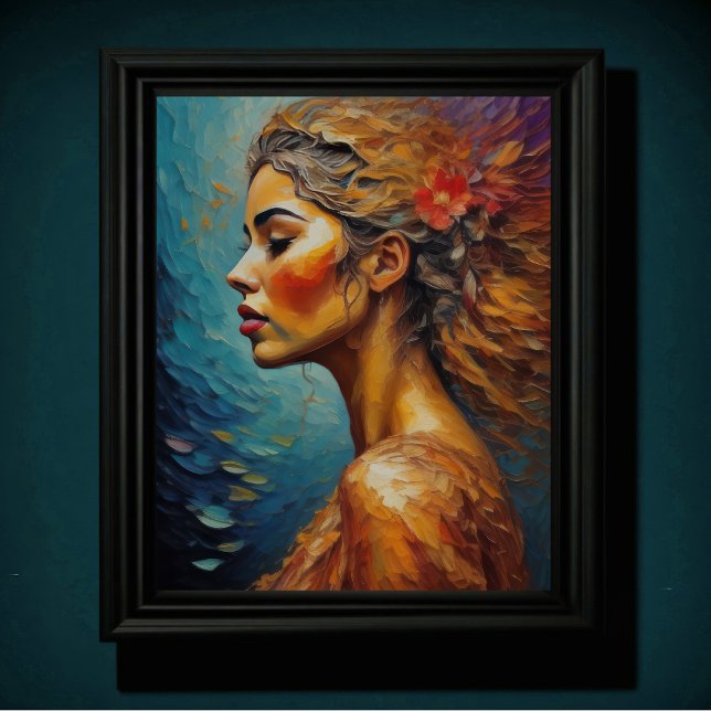 Poster Peinture d'une femme (Créateur téléchargé)