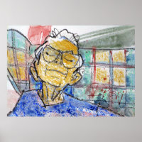 Peinture « Elle Repose Ses Yeux » / Artiste Larry