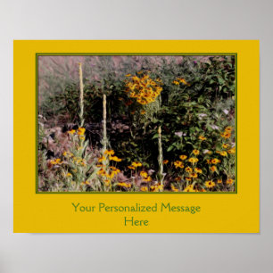 Poster Peinture fleur sauvage Créez votre propre