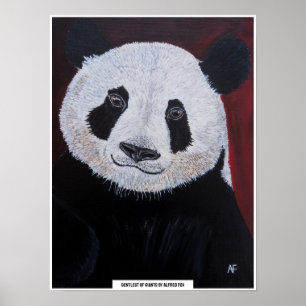Poster Peinture Gentlest of Giants par Alfred Fox