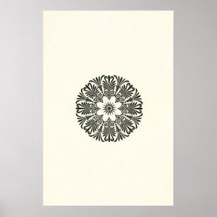 Poster Peinture géométrique minimaliste Vintage
