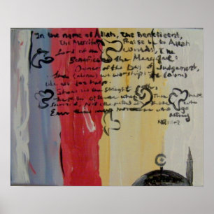Poster Peinture islamique moderne contemporaine
