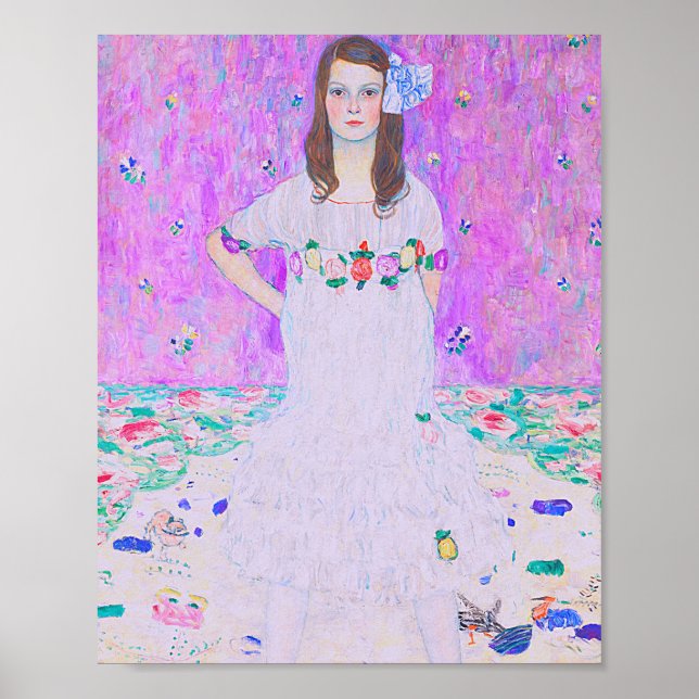 Poster Peinture Mäda Primavesi de Gustav Klimt (Devant)
