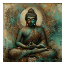 PEINTURE MÉTALLIQUE BOUDDHA ART #2