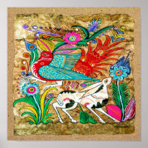 Peinture mexicaine d'écorce d'amate - Sweet Story
