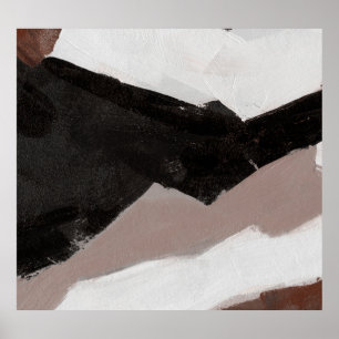Poster Peinture multimédia mixte, design abstrait minimal
