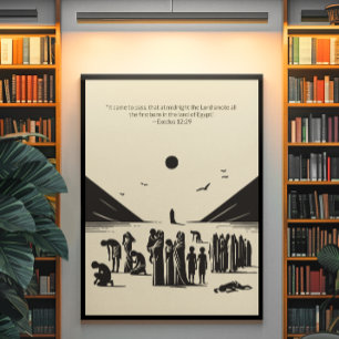 Poster Peinture murale minimaliste - Verset biblique Impr