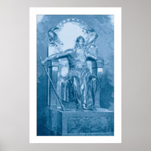 Poster Peinture numérique : Odin