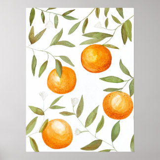 Poster Peinture Orange Grove