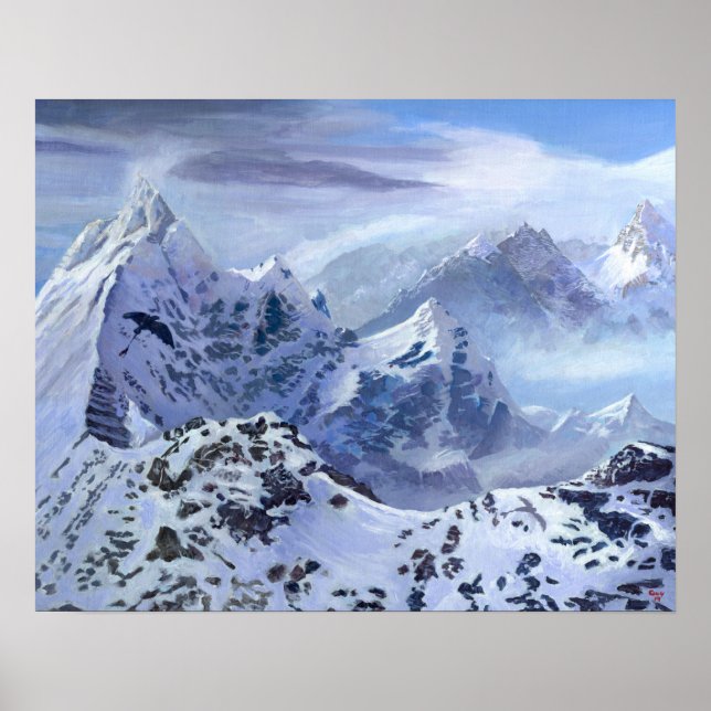Poster Peinture paysage sans dents (Devant)
